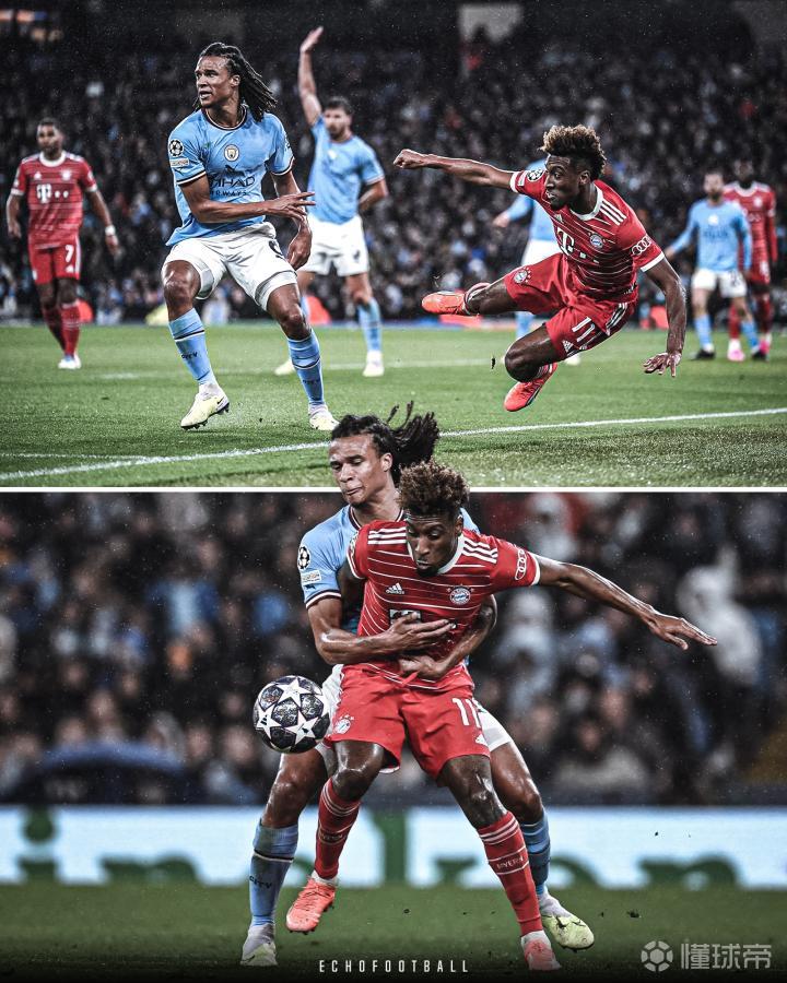 哥伦比亚完胜曼城，科曼高光表现的简单介绍