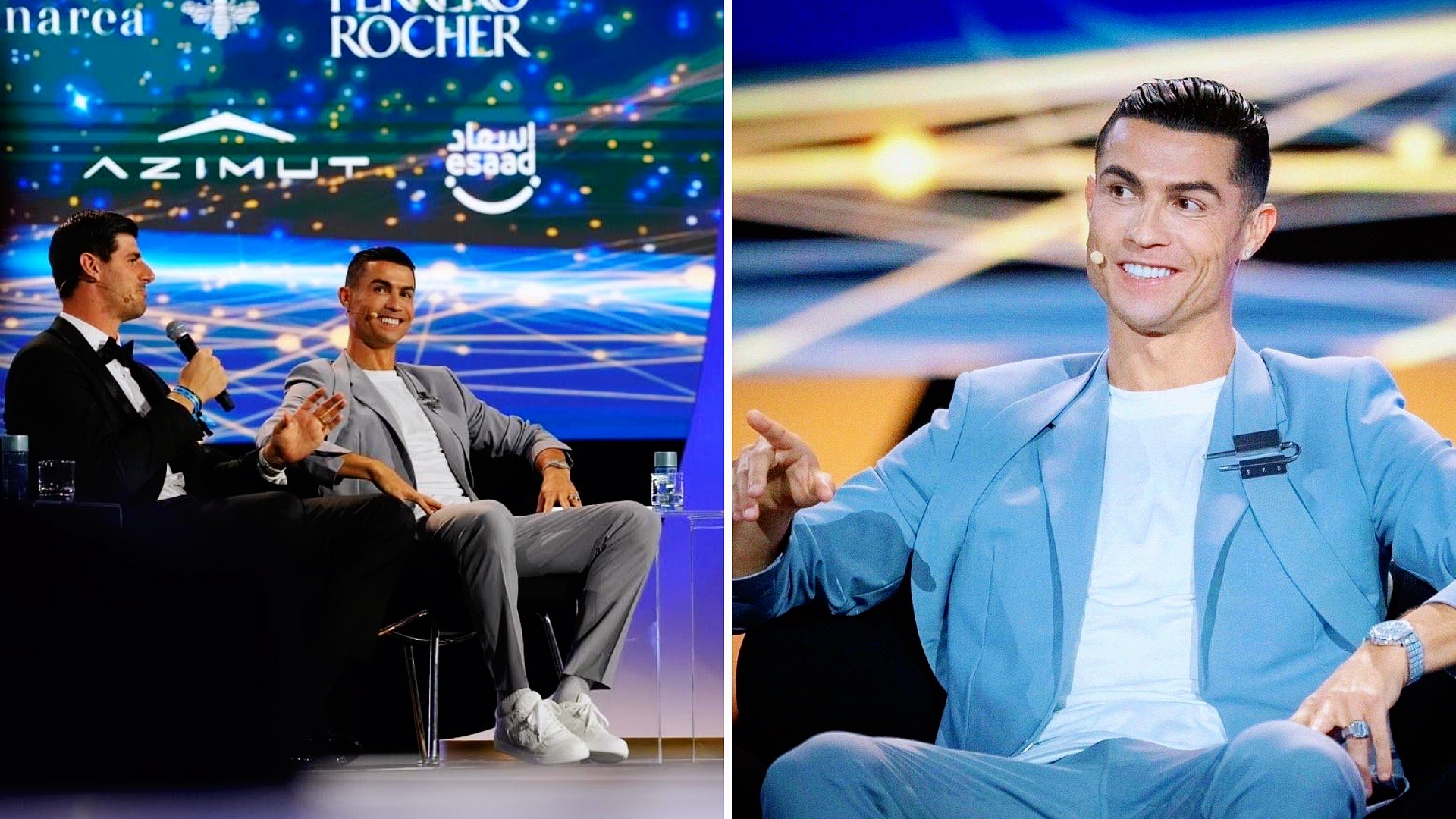 足球明星登上颁奖典礼舞台，成就荣耀传承的简单介绍